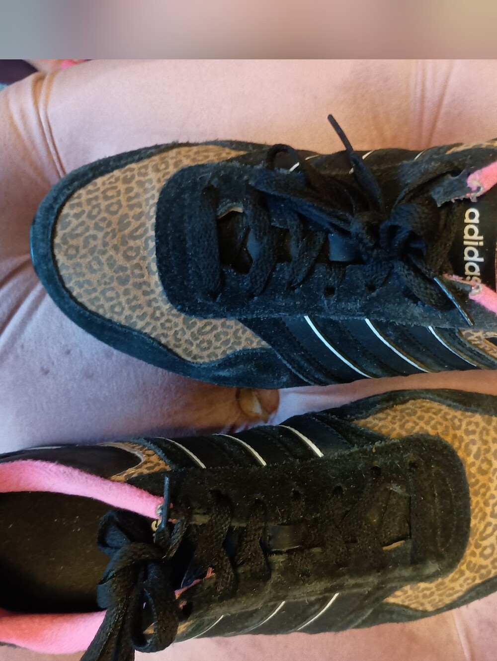 Addidas Leapord Print Babydoll Bright Pink Sneakers